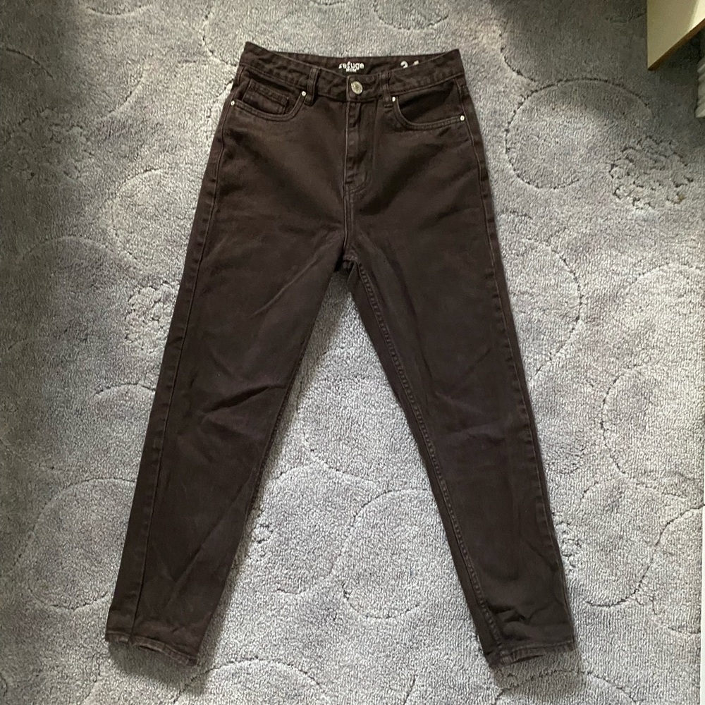 Brown refuge mom jeans